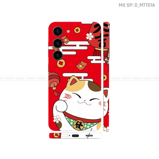 Dán Skin Galaxy S23 Series Hình Mèo Thần Tài | D_MTT01A