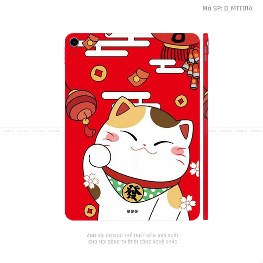 Dán Skin IPad Mini Series Hình Mèo Thần Tài | D_MTT01A