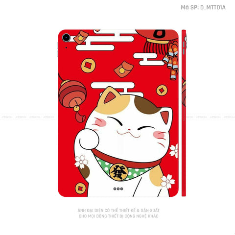 Dán Skin IPad Mini Series Hình Mèo Thần Tài | D_MTT01A