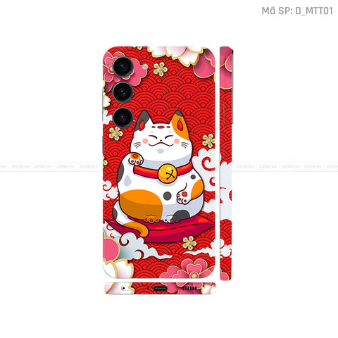 Dán Skin Galaxy S23 Series Hình Mèo Thần Tài | D_MTT01