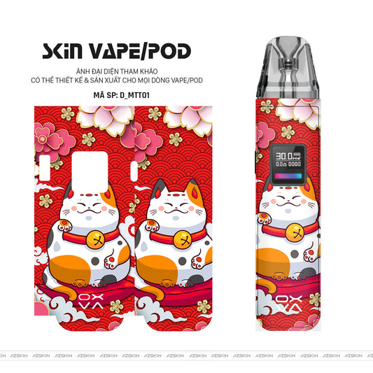 Dán Skin Pod Hình Mèo thần tài | D_MTT01