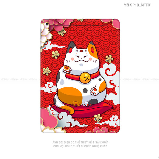 Dán Skin IPad Gen Series Hình Mèo Thần Tài | D_MTT01