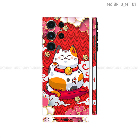 Dán Skin Galaxy S23 Series Hình Mèo Thần Tài | D_MTT01