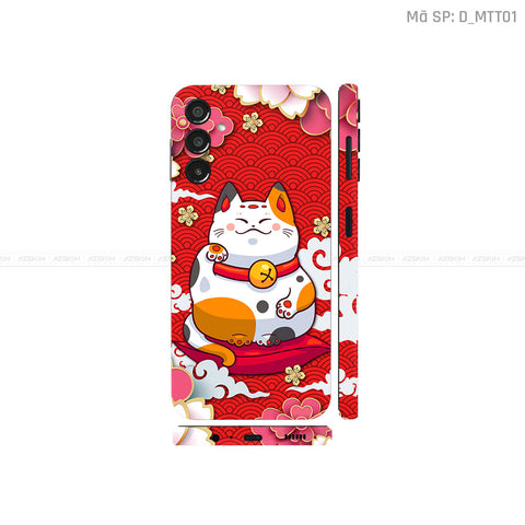 Dán Skin Samsung A Series Hình Mèo Thần Tài | D_MTT01