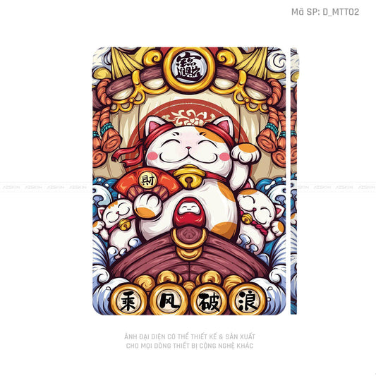 Dán Skin IPad Mini Series Hình Mèo Thần Tài | D_MTT02