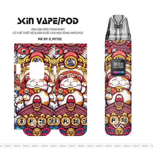 Dán Skin Pod Hình Mèo thần tài | D_MTT02