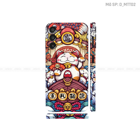 Dán Skin Samsung A Series Hình Mèo Thần Tài | D_MTT02