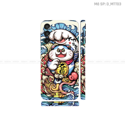 Dán Skin Samsung A Series Hình Mèo Thần Tài | D_MTT03
