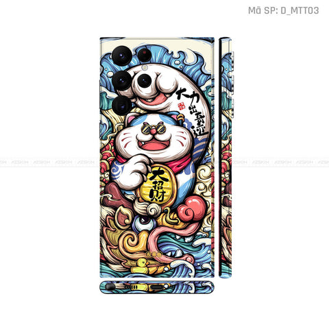 Dán Skin Galaxy S22 Series Hình Mèo Thần Tài | D_MTT03