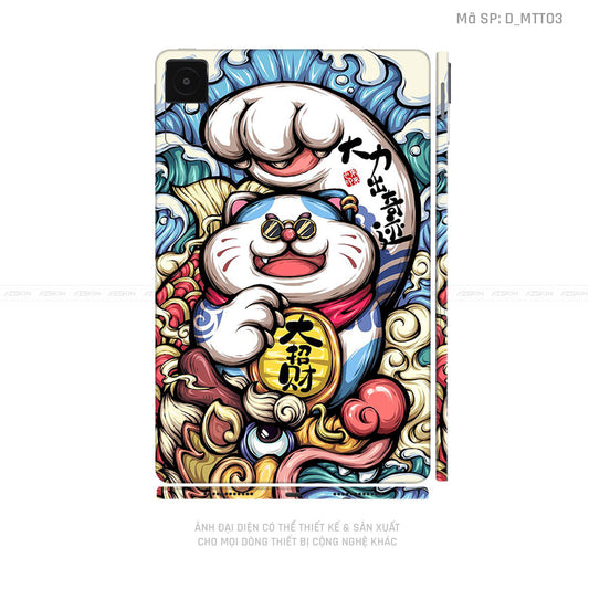 Dán Skin Máy Tính Bảng Xiaomi Mipad Hình Mèo Thần Tài | D_MTT03
