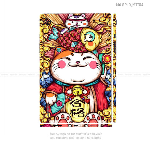 Dán Skin Galaxy Tab A Series Hình Mèo Thần Tài | D_MTT04