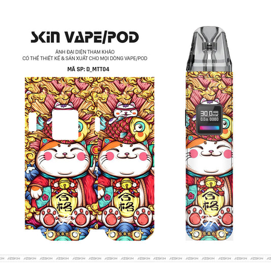 Dán Skin Pod Hình Mèo thần tài | D_MTT04