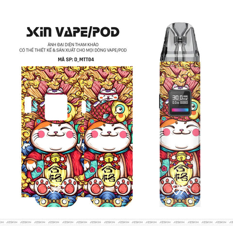 Dán Skin Pod Hình Mèo thần tài | D_MTT04