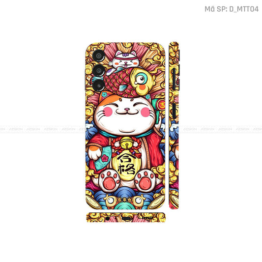 Dán Skin Samsung A Series Hình Mèo Thần Tài | D_MTT04