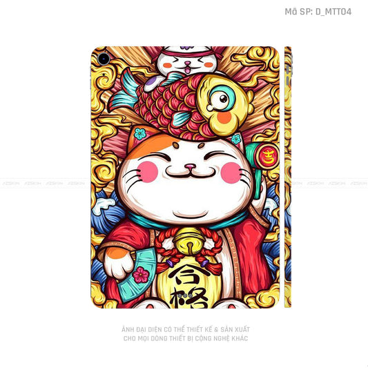 Dán Skin IPad Mini Series Hình Mèo Thần Tài | D_MTT04