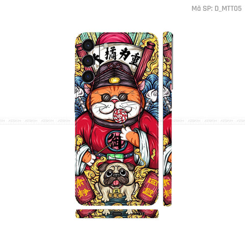 Dán Skin Galaxy S22 Series Hình Mèo Thần Tài | D_MTT05