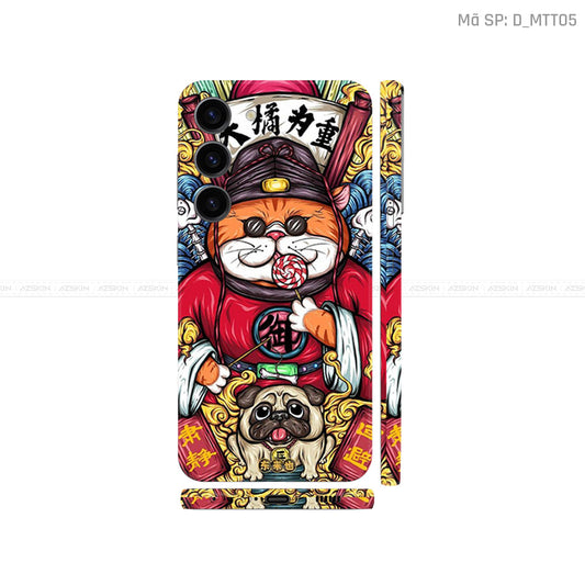 Dán Skin Galaxy S23 Series Hình Mèo Thần Tài | D_MTT05
