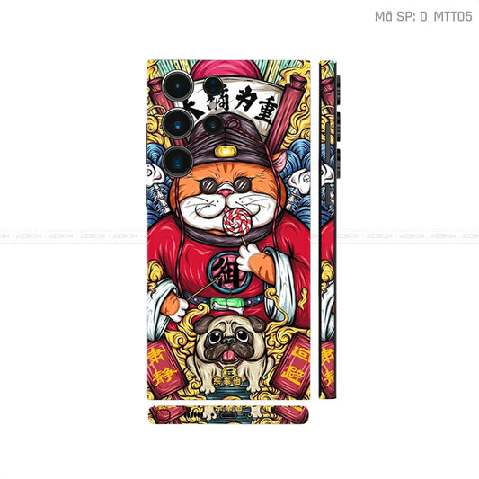 Dán Skin Galaxy S23 Series Hình Mèo Thần Tài | D_MTT05