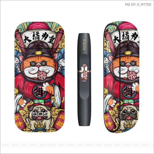 Dán Skin IQOS Hình Mèo Thần Tài | D_MTT05