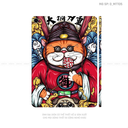 Dán Skin IPad Air Series Hình Mèo Thần Tài | D_MTT05