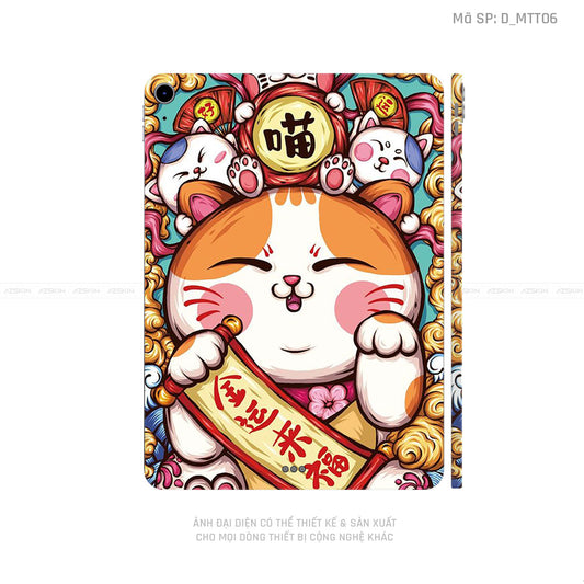 Dán Skin IPad Air Series Hình Mèo Thần Tài | D_MTT06