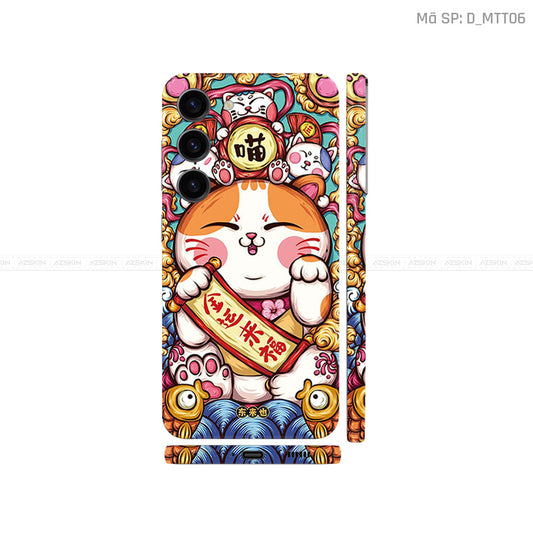 Dán Skin Galaxy S23 Series Hình Mèo Thần Tài | D_MTT06