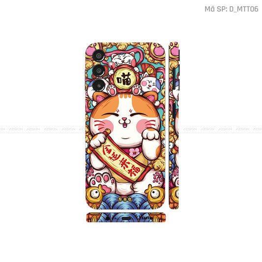 Dán Skin Samsung A Series Hình Mèo Thần Tài | D_MTT06