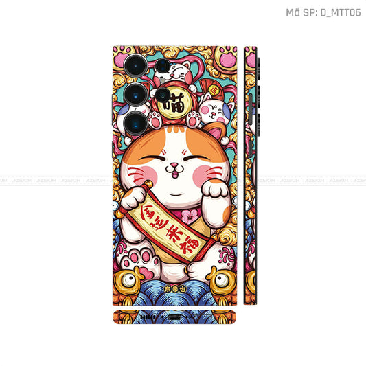Dán Skin Galaxy S23 Series Hình Mèo Thần Tài | D_MTT06