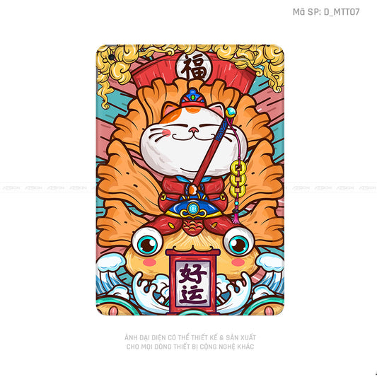 Dán Skin IPad Gen Series Hình Mèo Thần Tài | D_MTT07