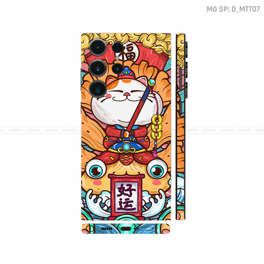 Dán Skin Galaxy S23 Series Hình Mèo Thần Tài | D_MTT07
