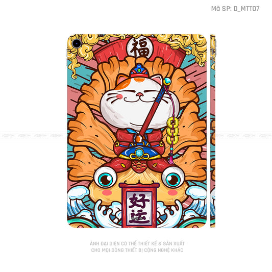 Dán Skin IPad Air Series Hình Mèo Thần Tài | D_MTT07