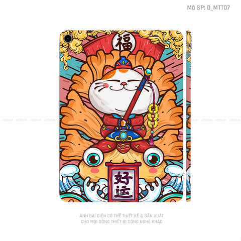 Dán Skin IPad Air Series Hình Mèo Thần Tài | D_MTT07