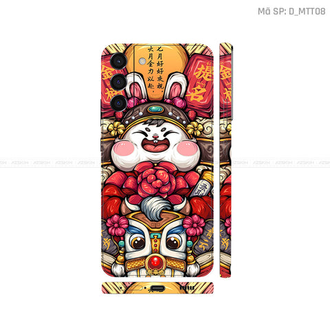 Dán Skin Galaxy S22 Series Hình Mèo Thần Tài | D_MTT08