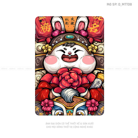 Dán Skin IPad Gen Series Hình Thỏ Ngộ Nghĩnh | D_MTT08