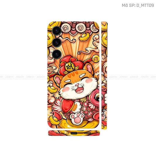 Dán Skin Galaxy S23 Series Hình Mèo Thần Tài | D_MTT09