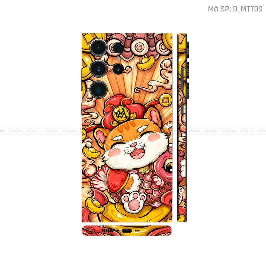 Dán Skin Galaxy S23 Series Hình Mèo Thần Tài | D_MTT09