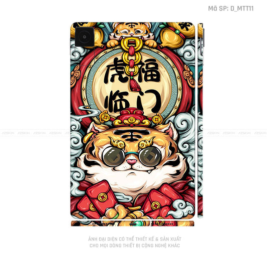 Dán Skin Máy Tính Bảng Xiaomi Mipad Hình Mèo Thần Tài | D_MTT11