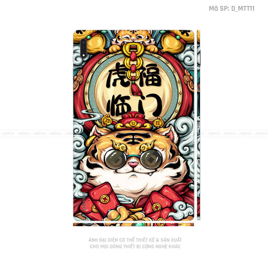 Dán Skin Galaxy Tab S8 Series Hình Mèo Thần Tài | D_MTT11