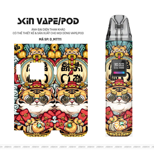 Dán Skin Pod Hình Mèo thần tài | D_MTT11