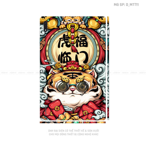 Dán Skin Galaxy Tab S7 Series Hình Mèo Thần Tài | D_MTT11