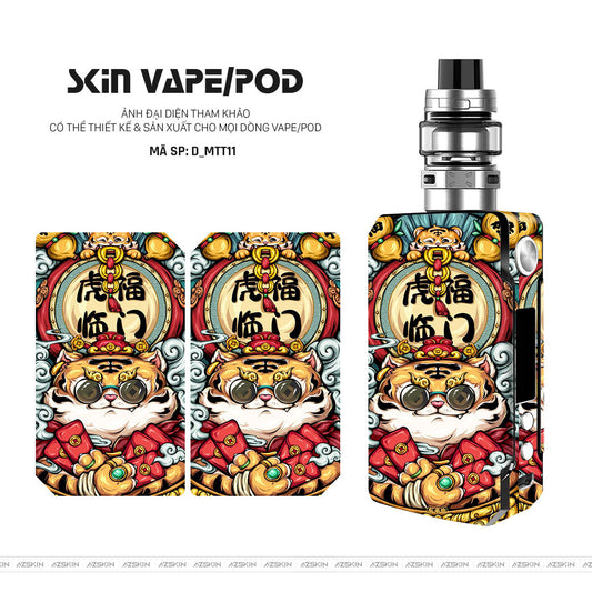 Dán Skin Vape Hình Mèo Thần Tài | D_MTT11