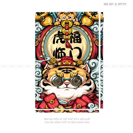Dán Skin Galaxy Tab A Series Hình Mèo Thần Tài | D_MTT11
