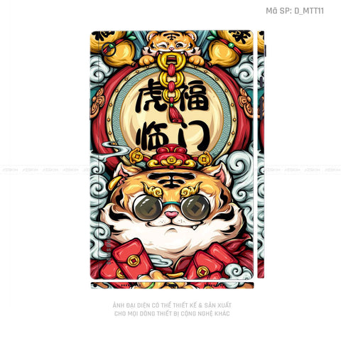 Dán Skin Galaxy Tab A Series Hình Mèo Thần Tài | D_MTT11