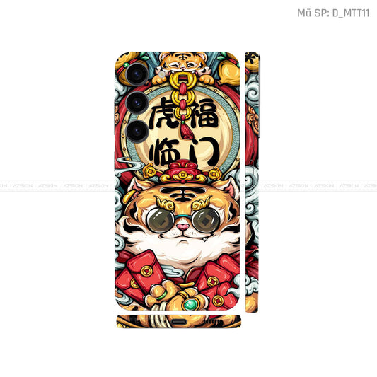 Dán Skin Samsung Galaxy S25 Series Chủ Đề Mèo Thần Tài | D_MTT11