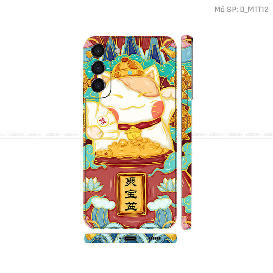 Dán Skin Galaxy S22 Series Hình Mèo Thần Tài | D_MTT12