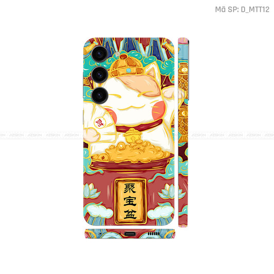 Dán Skin Galaxy S23 Series Hình Mèo Thần Tài | D_MTT12