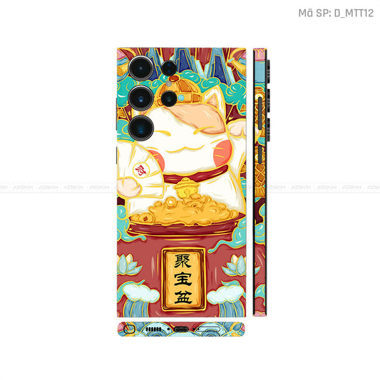 Dán Skin Galaxy S23 Series Hình Mèo Thần Tài | D_MTT12