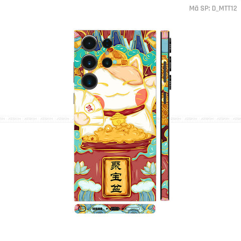 Dán Skin Galaxy S23 Series Hình Mèo Thần Tài | D_MTT12