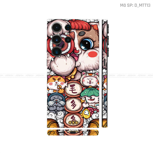 Dán Skin Galaxy S23 Series Hình Mèo Thần Tài | D_MTT13
