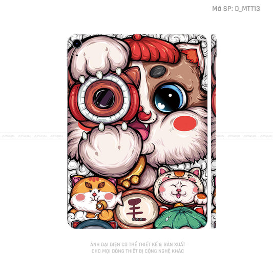 Dán Skin IPad Air Series Hình Mèo Thần Tài | D_MTT13